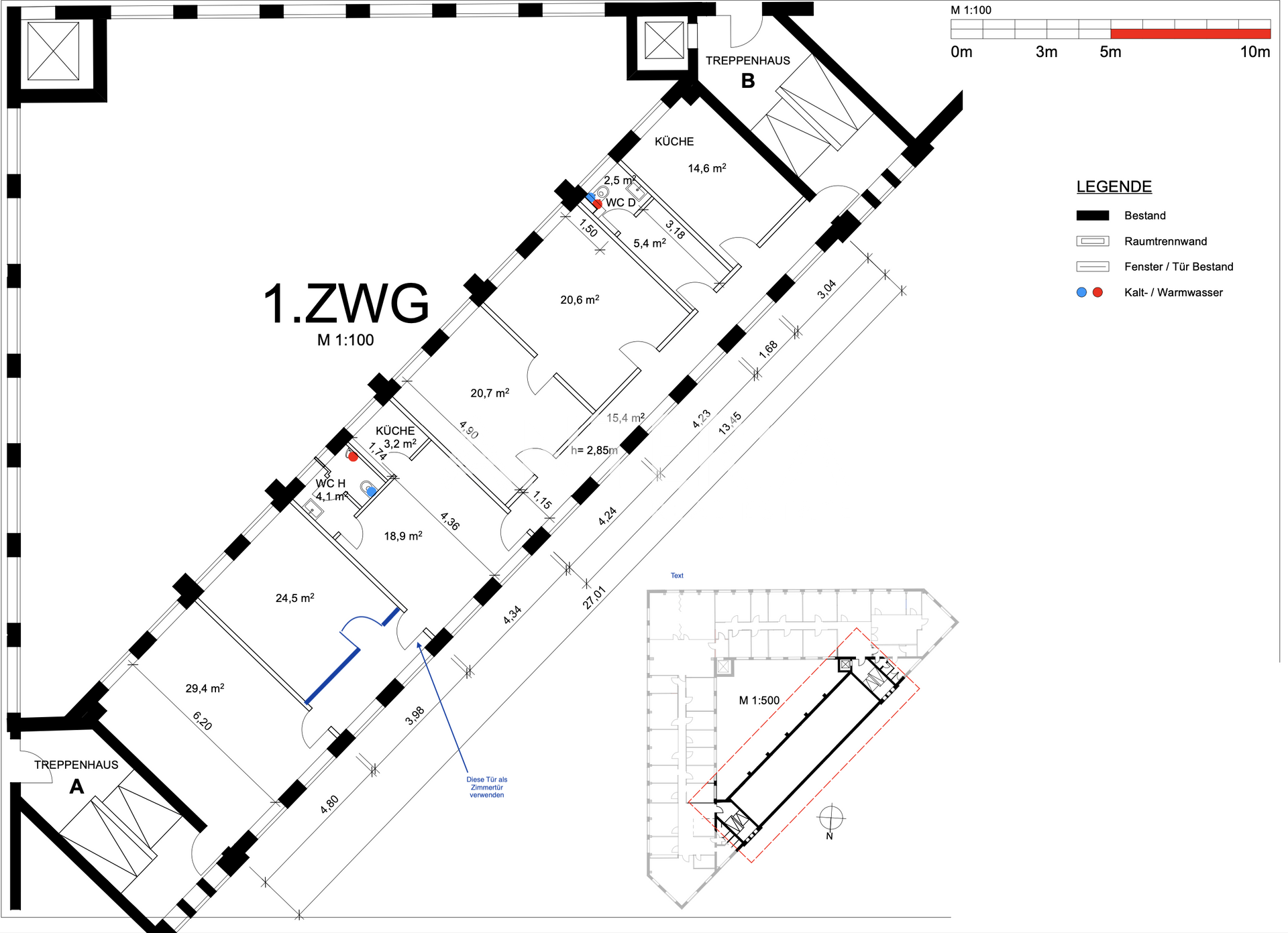 Grundriss 1.ZWG
