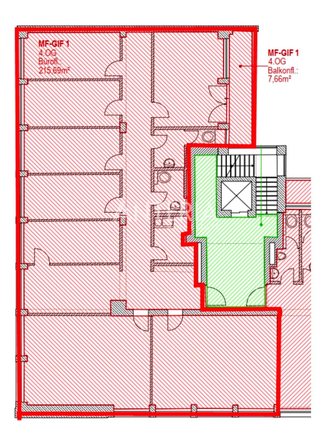 Grundriss Einheit 4.OG