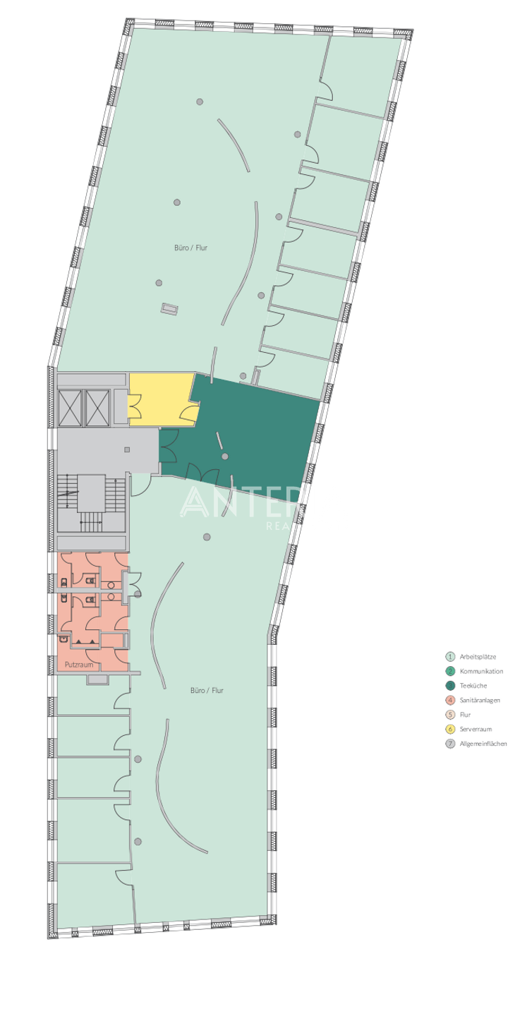 Grundrissplan Regelgeschoss BT A