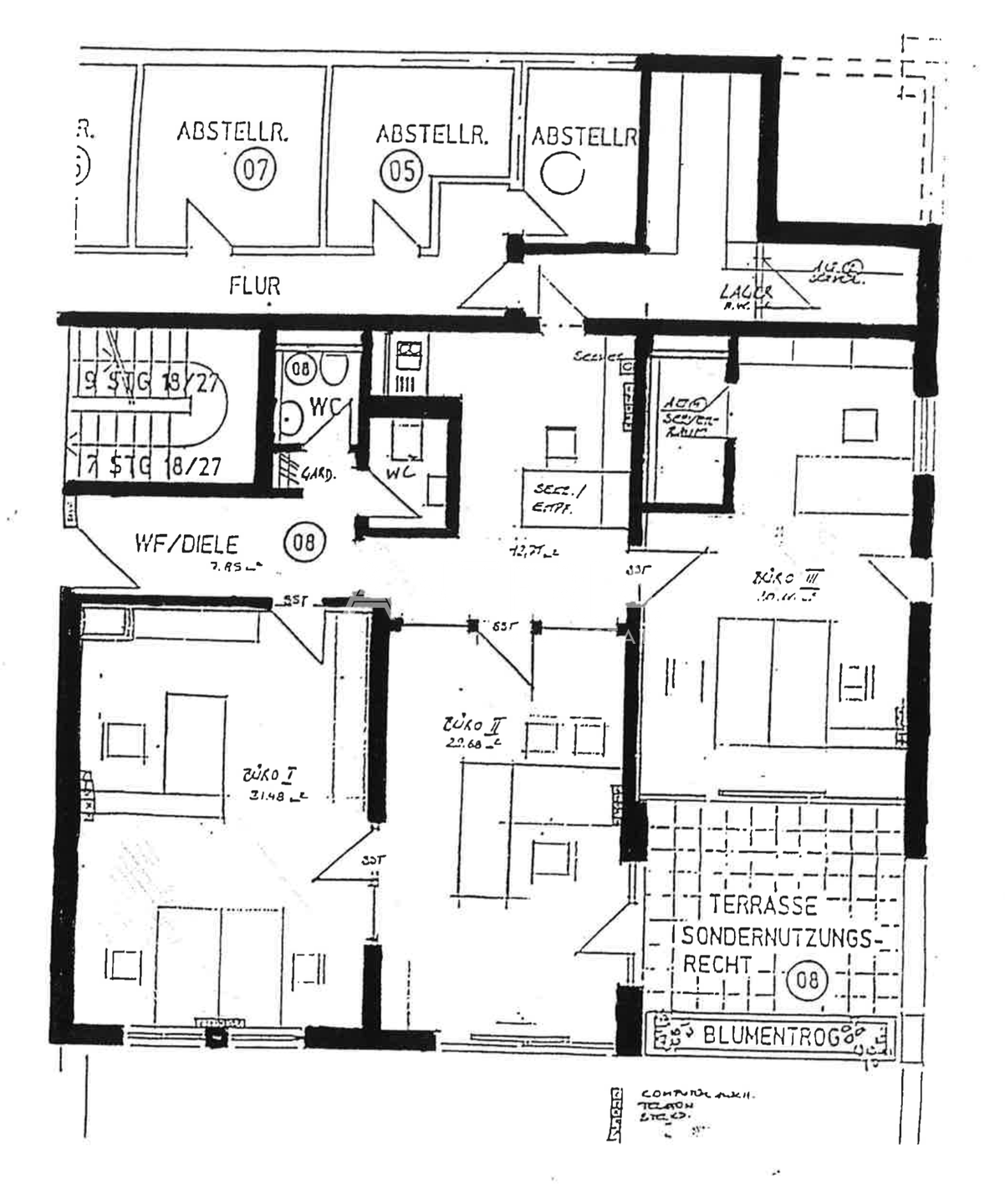 Grundriss Einheit 1.OG