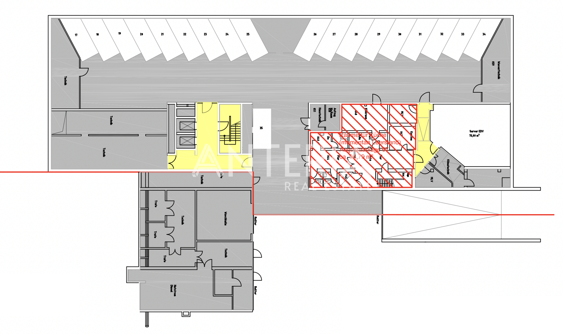 Stellplatzplan UG (Tiefgarage)