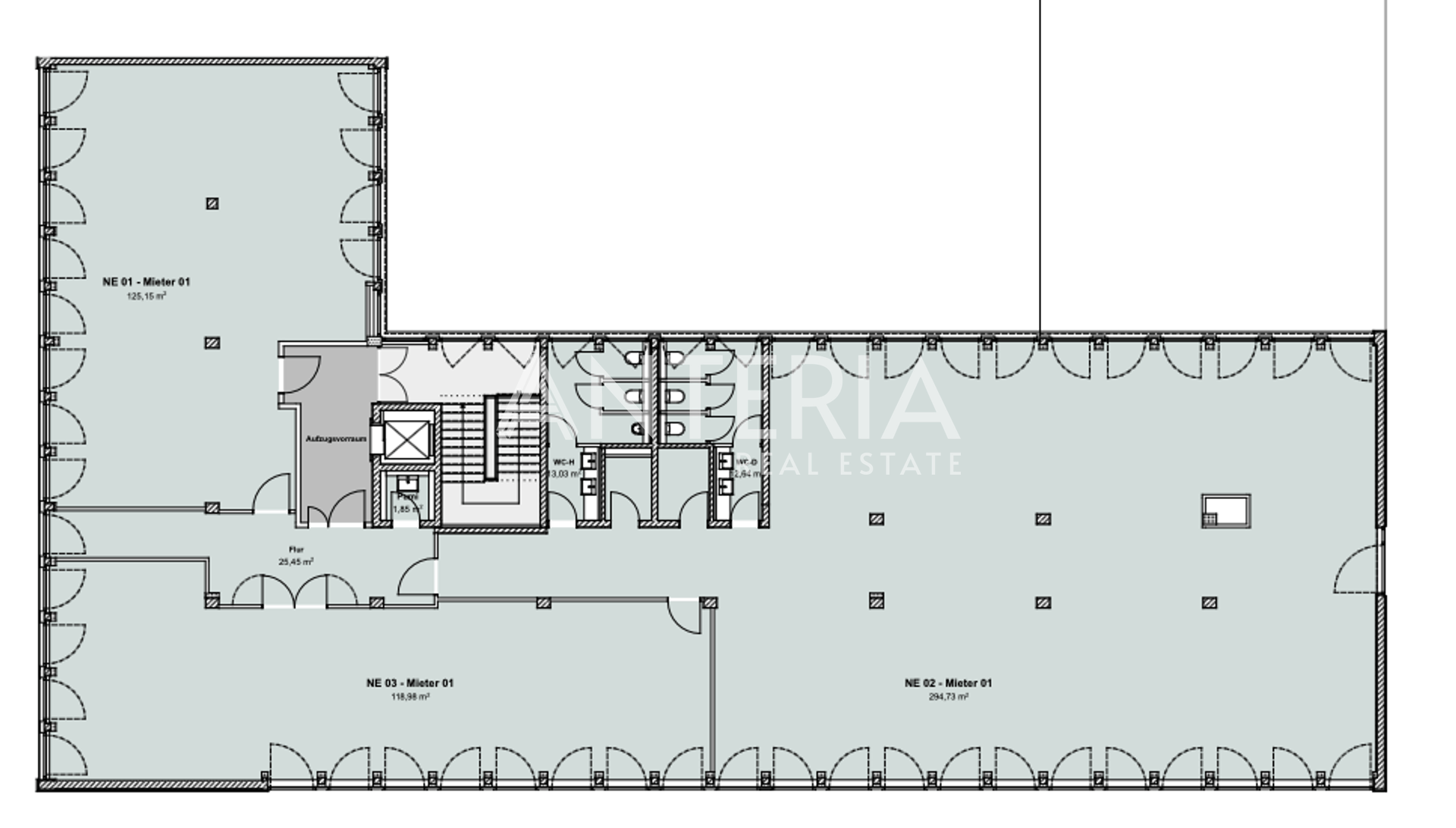 Grundriss 3.OG (ca. 650 m²)