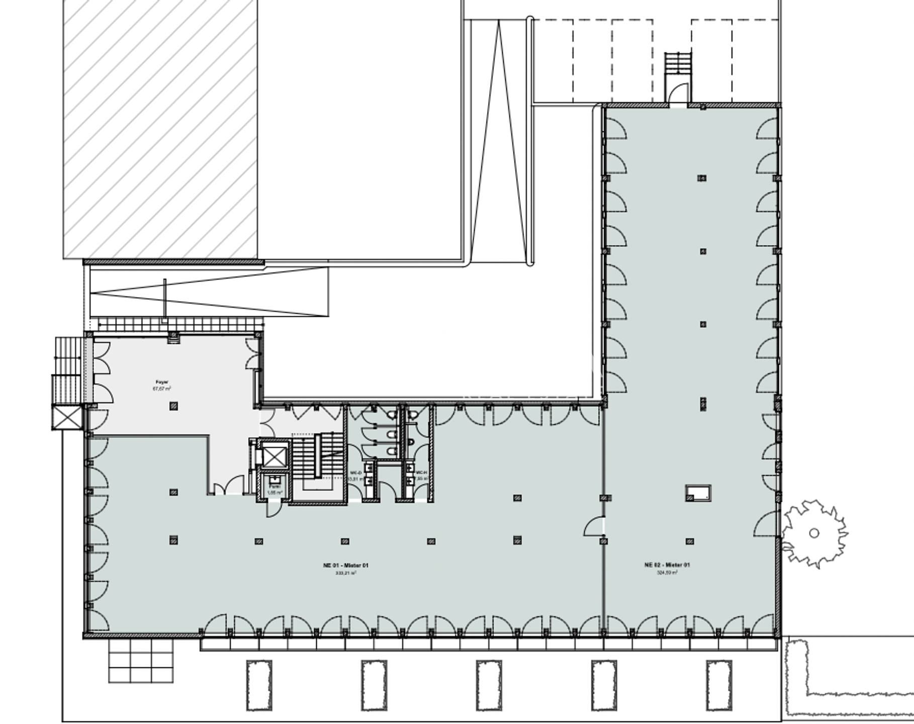 Grundriss EG (ca. 730 m²)