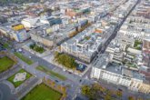 Attraktive Büro-/Praxisfläche in zentraler Innenstadtlage mit Blick auf den Wasserturm - Vogelperspektive