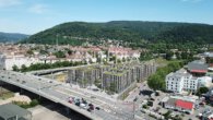 Montpellier Carré - Quartiersentwicklung in der Bahnstadt mit Büro-, Praxis- und Gewerbeflächen - Luftbild