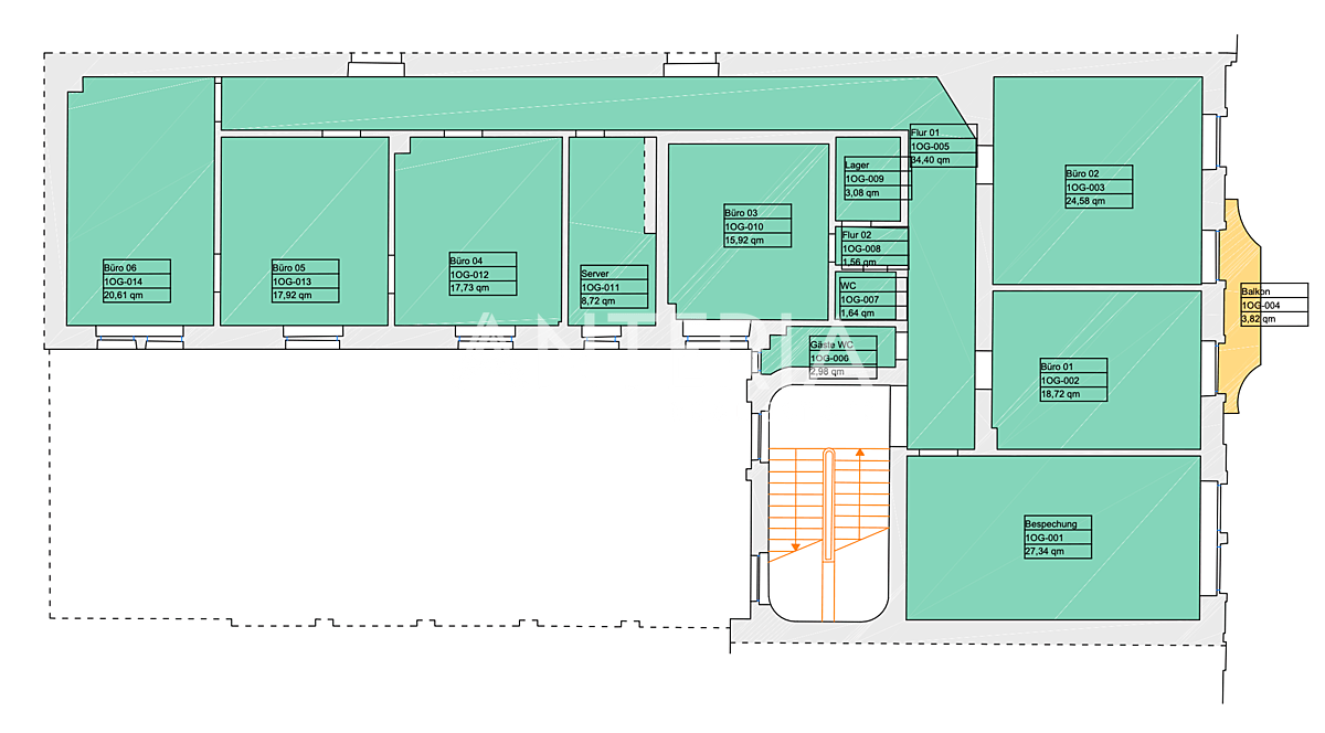 Grundriss 1.Obergeschoss