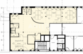 Moderne, hochwertig ausgestattete Open-Space-Büroeinheiten mitten auf den Planken - Grundriss 3.OG
