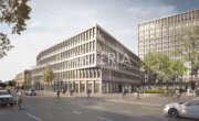 Quartiersentwicklung „Europaplatz“- Moderner Büroneubau am Hauptbahnhof - Außenansicht