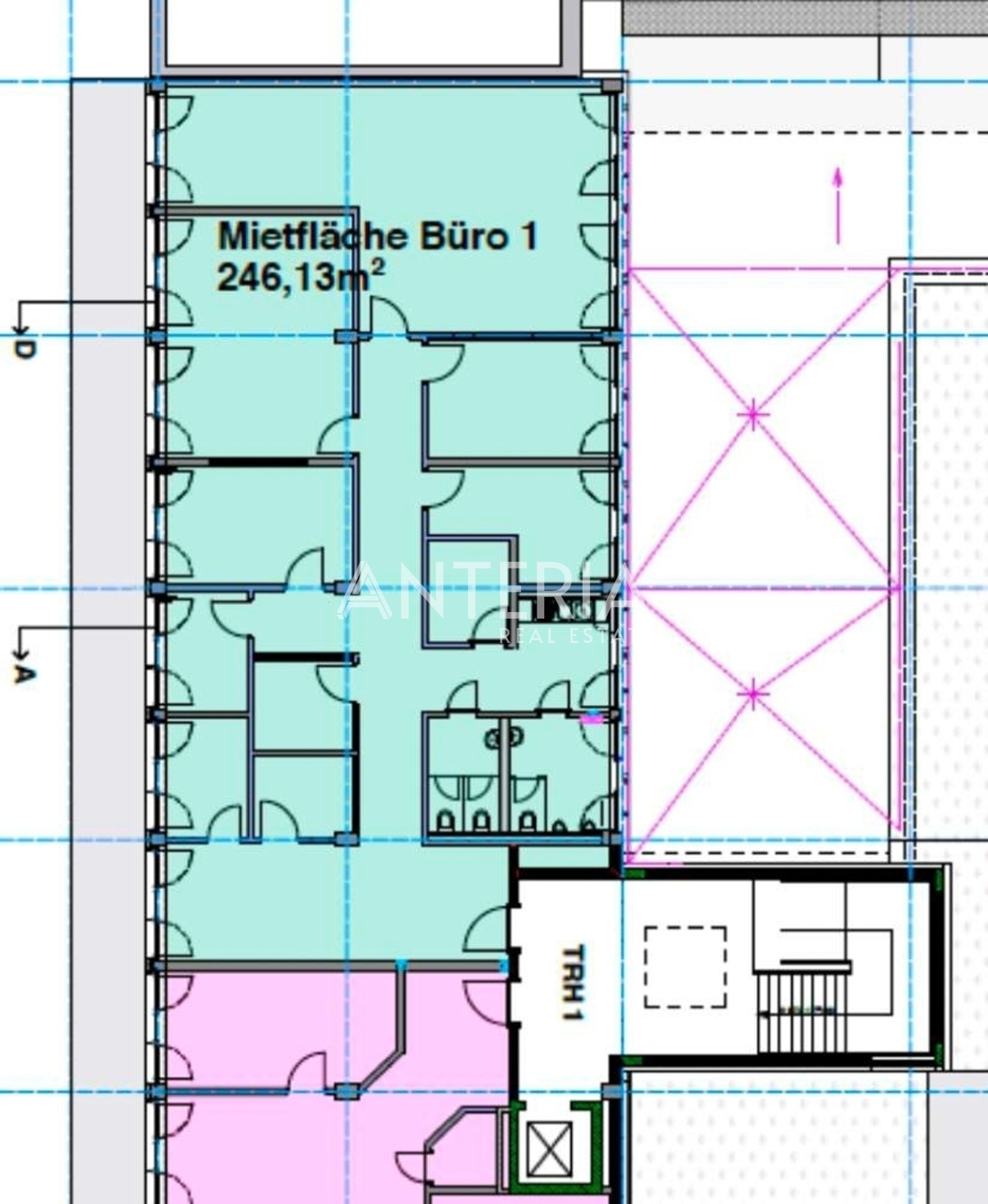 Büroeinheit 5.OG (ca. 246,13 m2)