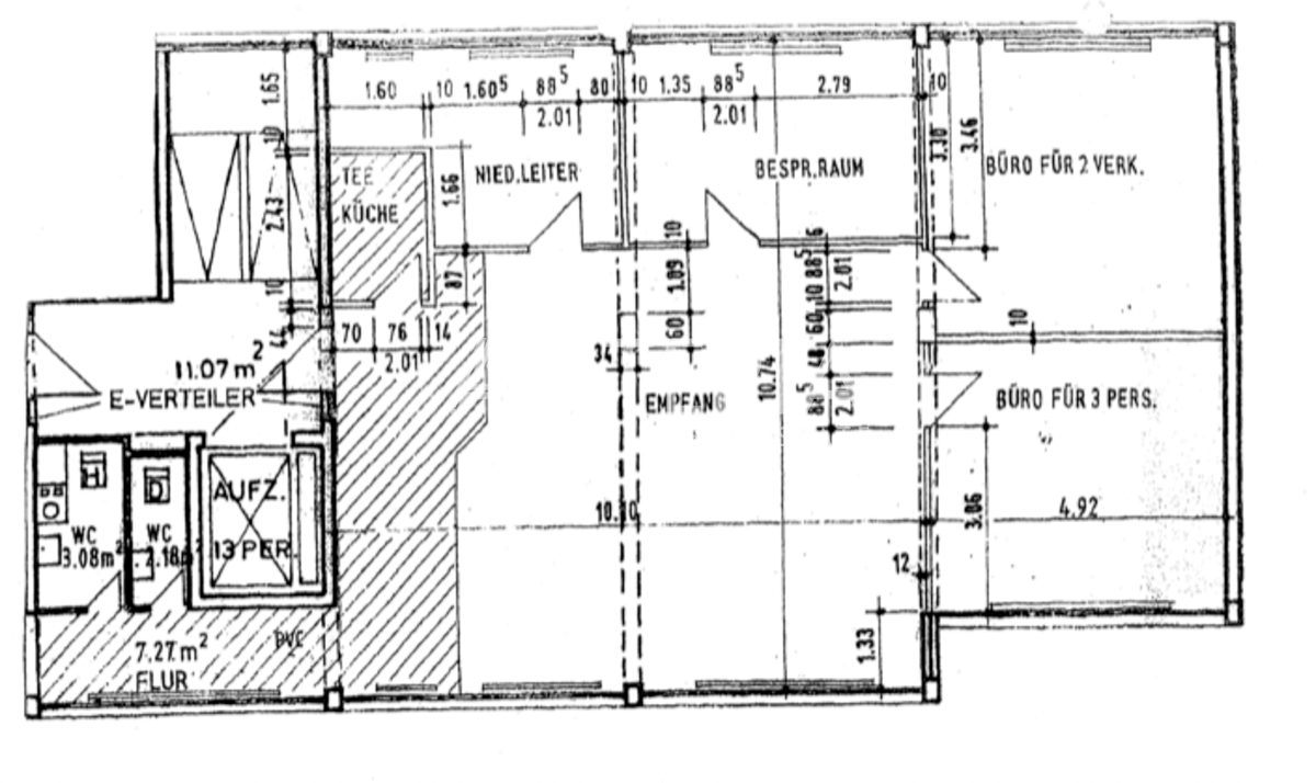 Grundriss Einheit 1.OG rechts