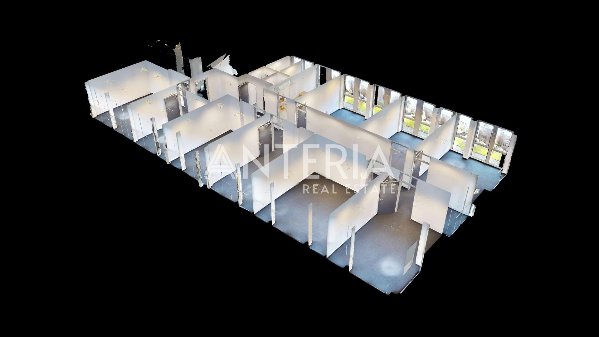 Bürobereich Dollhouse-View